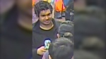 Police continue to look for the man in the photo in connection with an assault and robbery investigation. (Toronto Police Service)