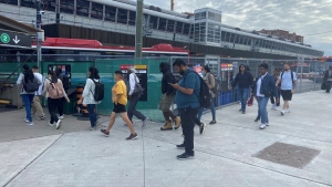 Toronto residents take the TTC hours after a strike was averted on Friday, June 7, 2024.