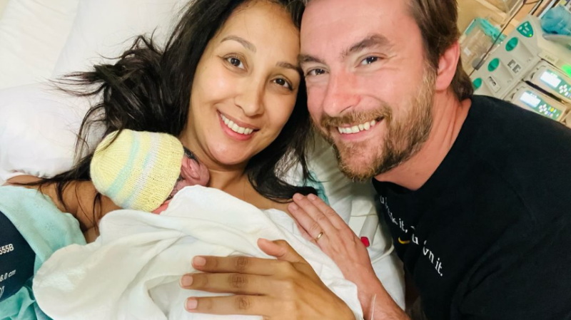 Quebec Liberal Party MNAs Marwah Rizqy and Greg Kelley have welcomed their second child, a boy named Abraham Kelley. (Instagram)