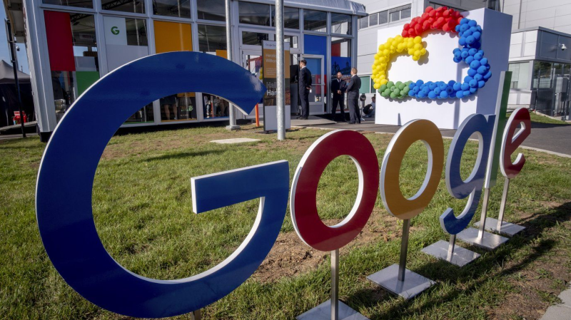 Google's first data centre in Germany is pictured in Hanau near Frankfurt, Germany, Oct. 6, 2023. (AP Photo/Michael Probst, File)