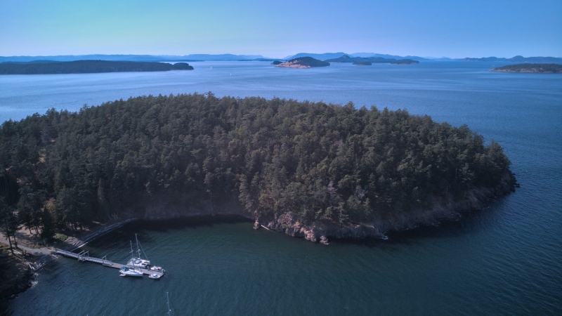 Jones Island in Washington State is seen from the air in this file photo. (Shutterstock.com)