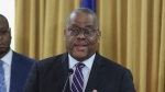 Haiti Prime Minister Gary Contille was hospitalized late Saturday in the capital of Port-au-Prince, just over a week after taking over as the nation's leader. (Odelyn Joseph/AP Photo)