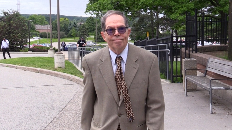 Larry Fritz outside the courthouse in Newmarket, Ont., on Mon., June 10, 2024. (CTV News/Mike Arsalides)