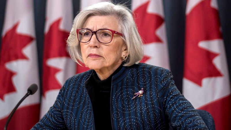 Outgoing Chief Justice of the Supreme Court of Canada Beverley McLachlin listens to a question during a news conference in Ottawa on December 15, 2017. (Justin Tang / The Canadian Press)