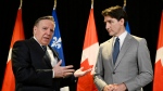 Prime Minister Justin Trudeau, right, and Quebec Premier Francois Legault meet, in Quebec City, Monday, June 10, 2024. THE CANADIAN PRESS/Jacques Boissinot