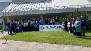 The grand opening of the Gilles Arcand Centre for Health Equity at the Northern Ontario School of Medicine University in Sudbury. June 10, 2024 (Alana Everson/CTV Northern Ontario)
