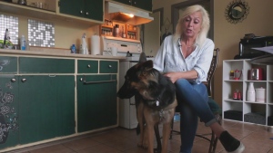 Lisa Smith is worried about eviction because of her dog, Kenya (CTV News)