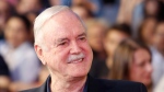 English actor John Cleese poses for photo as he walks on the red carpet to receive Sarajevo Film Festival's top honour award, the Heart of Sarajevo Award, in Sarajevo, Bosnia, on Wednesday, Aug. 16, 2017. (Amel Emric/AP Photo)