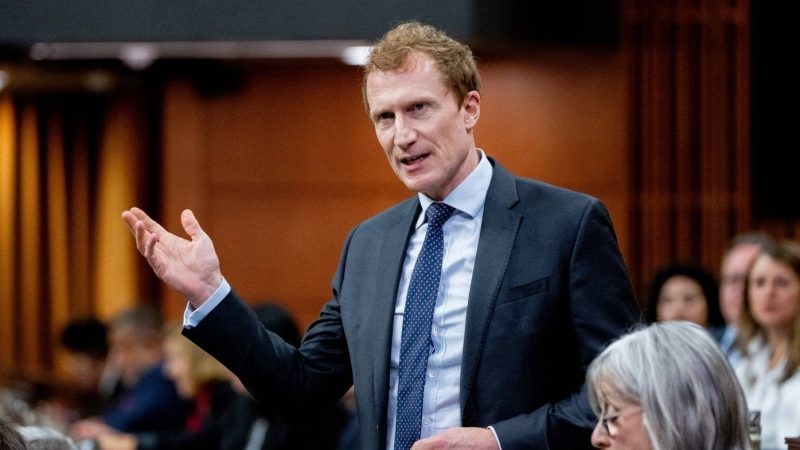Immigration Minister Marc Miller says the British Columbia needs to step up and take on more asylum seekers who come to Canada. Miller rises during Question Period in the House of Commons on Parliament Hill in Ottawa, on Tuesday, June 4, 2024. THE CANADIAN PRESS/Spencer Colby