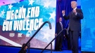 U.S. President Joe Biden gestures after speaking to Everytown for Gun Safety Action Fund's 'Gun Sense University,' at the Washington Hilton, Tuesday, June 11, 2024, in Washington. (Evan Vucci / AP Photo)