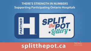 Split the Pot Lottery supports 58 Ontario hospitals.