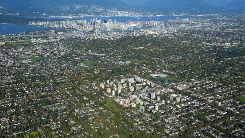 Downtown Vancouver is seen from the city's west side in this file photo. (Shutterstock.com)