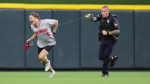 A 19-year-old baseball fan who invaded the field at Great American Ball Park in Cincinnati got tasered after performing a backflip.