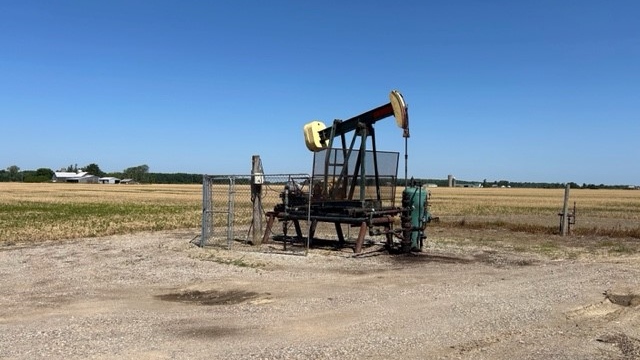 Active and decommissioned oil and gas wells in Dawn-Euphemia Township are seen on June 12, 2024. (Sean Irvine/CTV News London)