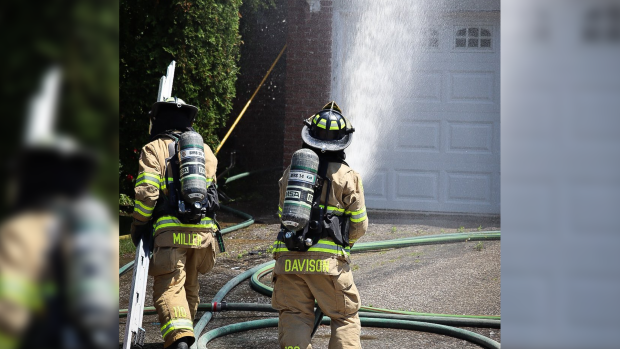 Sarnia fire crews responded to a structure fire on the 800-block of Somerset Crescent on June 12, 2024. (Source: Sarnia Fire and Rescue/X) 