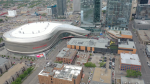 Rogers Place and the Ice District in Edmonton on June 10, 2024. (Sean McClune/CTV News Edmonton)