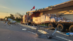 The Ontario Provincial Police (OPP) says no injuries were reported following a collision involving two heavy trucks on Highway 401 in eastern Ontario Thursday morning. (OPP/ X)