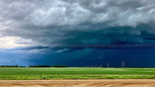 Thunderstorm over Forest, Manitoba. Photo by Chris Muzyka. 