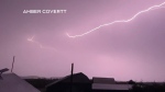 Lightning flashes in the sky over Renfrew, Ont. (Amber Covertt)