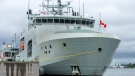 The HMCS Margaret Brooke docked in Halifax on Thursday, July 15, 2021. (Andrew Vaughan / The Canadian Press)