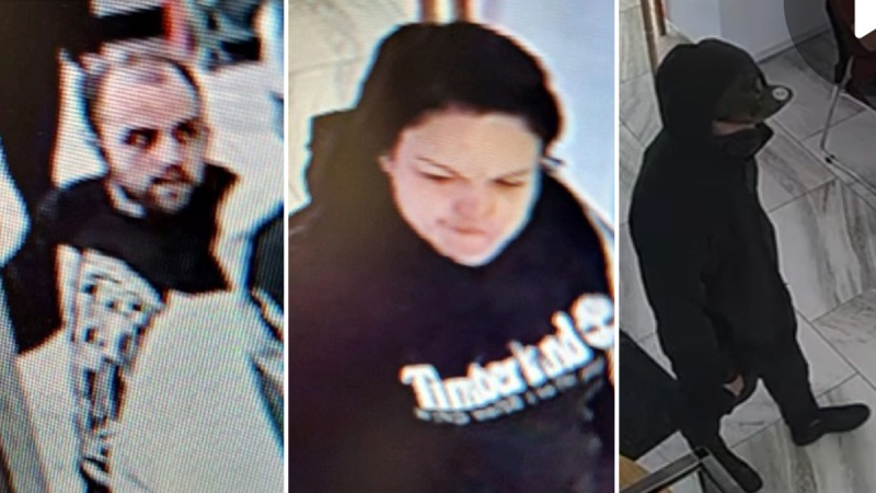 Ottawa police are looking to identify three suspects in connection with a robbery at a store on Strandherd Drive, June 10, 2024.