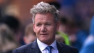 Gordon Ramsay pictured at the Cinch Scottish Premiership match between Rangers FC and Celtic FC at Ibrox Stadium in April in Glasgow. (Stu Forster / Getty Images)