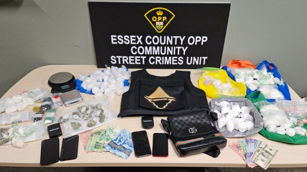 Police seized significant quantities of fentanyl, cocaine, crack cocaine, methamphetamine, and Xanax with an estimated street value in excess of $365,000. (Source: OPP)
