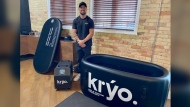 Adam Swanson, co-founder of Kryo Cold Water Therapy. (Gareth Dillistone / CTV News) 