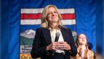 NDP Leader Rachel Notley gives her concession speech in Edmonton on Monday May 29, 2023. In a prelude to the passing of the torch, Alberta's New Democratic Party is bidding farewell to the outgoing leader Friday night in Calgary. THE CANADIAN PRESS/Jason Franson