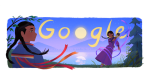 The June 21, 2024 Google Doodle on Google.ca was designed by Ottawa-based artist Shaikara David. (Google.ca)