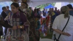 The grand entry at a renaming ceremony in Winnipeg on June 21, 2024. (Zachary Kitchen/CTV News Winnipeg)