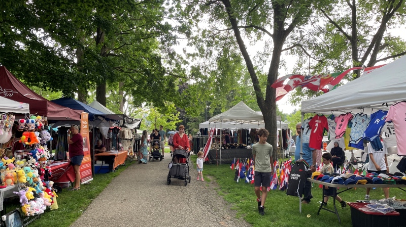 Kitchener’s Victoria Park came alive as the 57th annual Multicultural Festival got underway. (Hannah Schmidt/CTV News)