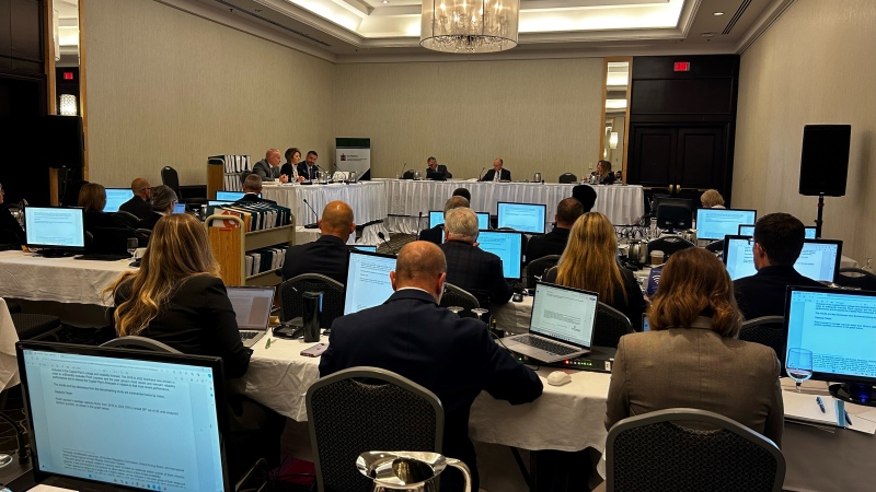 NB Power participates in an Energy and Utilities Board meeting on June 24, 2024. (Source: Laura Brown/CTV News Atlantic)