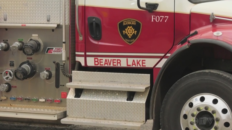 Beaver Lake fire truck. (Amanda Hicks/CTV Northern Ontario)