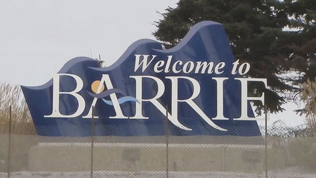 The City of Barrie sign is pictured. (CTV News)