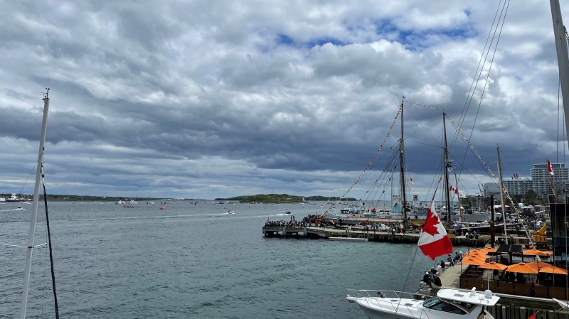 A cloudy view of the Halifax waterfront. (Source: Sean Mott/CTV News Atlantic)