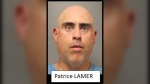 Longueuil police released this photo of Patrice Lamer, 36, who is accused of asking for deposits for home services like driveway paving and balcony repairs and then not finishing the job. (Source: Longueuil police)