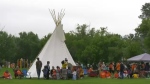 Tatanga Day Celebrations took over Regina's Buffalo Narrows Park on Monday. (Hallee Mandryk/CTV News)