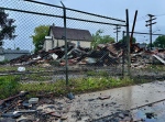 A vacant commercial building on Logan Avenue was torn down after a fire on June 30, 2024. (Daniel Halmarson/CTV New Winnipeg)