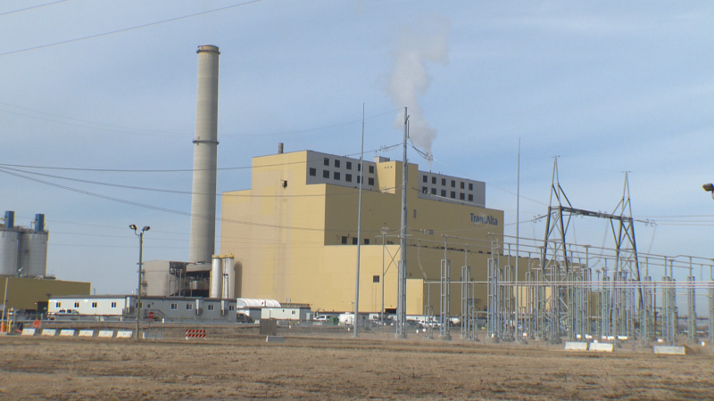 TransAlta's Keephills power plant 5 kilometres south of Lake Wabamun and 70 kilometres west of Edmonton. (CTV News Edmonton)
