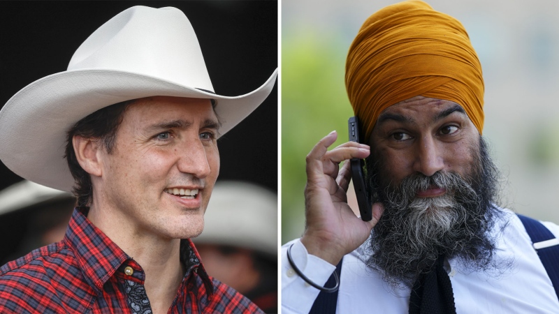 Justin Trudeau at the Calgary Stampede.