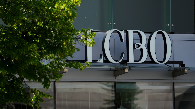 Liquor Control Board of Ontario (LCBO) sign is pictured as a close LCBO store in downtown Ottawa on Friday, July 5, 2024.  THE CANADIAN PRESS/Sean Kilpatrick 