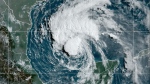 Tropical storm Beryl is seen in the Gulf of Mexico in this satellite image taken on Saturday, July 6, 2024. Texas is expected to be hit by the storm. (NOAA)