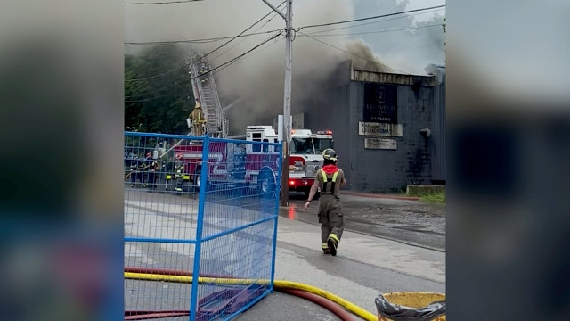 Firefighters respond to Kincardine fire on Durham Market Street South on July 6, 2024. (Source: Mike Walsh)