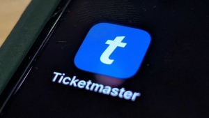 The Ticketmaster app appears on an iPhone. (CTV News)