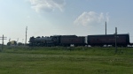 Those in Regina were able to catch a glimpse of CPKC's famed 2816 locomotive "The Empress." (Hallee Mandryk/CTV News)