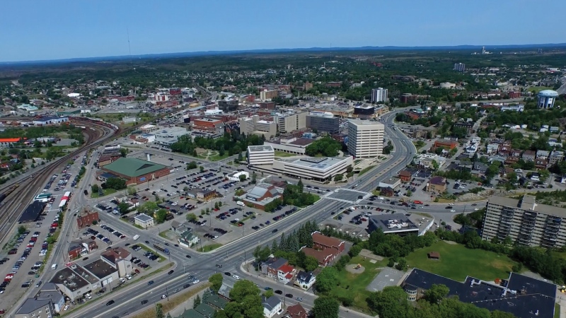 An undated aerial photo of Greaeter Sudbury, Ont. (File Photo/City of Greater Sudbury/LinkedIn)