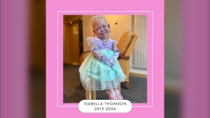 Bella Thomson, known as "Bella Brave" on social media, has passed away at the age of 10, according to a post from the family. (Source: KylaCT/Instagram)