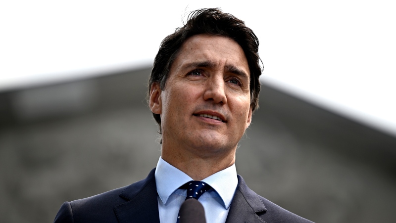 Prime Minister Justin Trudeau speaks at a media availability after a cabinet shuffle, at Rideau Hall in Ottawa, on Wednesday, July 26, 2023. THE CANADIAN PRESS/Justin Tang