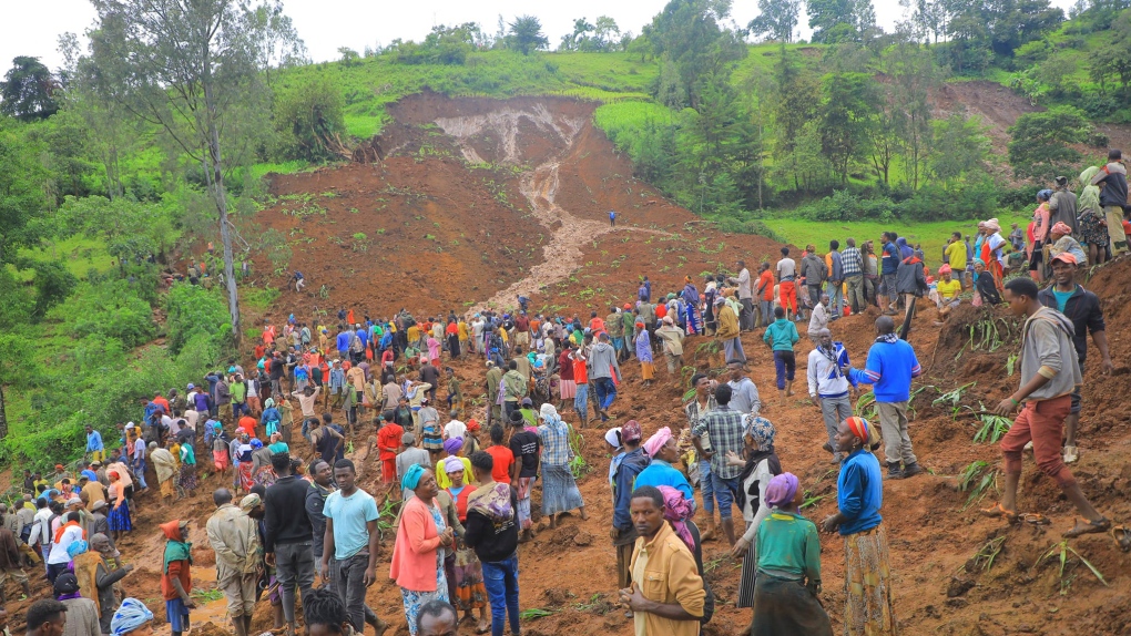 Ethiopia mudslide aftermath
